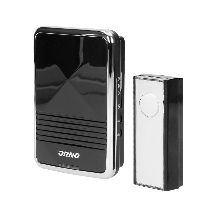 CALYPSO II DC wireless battery powered doorbell with learning system, 36 sounds, 300m